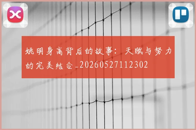 姚明身高背后的故事：天赋与努力的完美结合_20260527112302